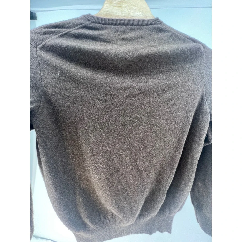 Polo Ralph Lauren Merino Wool‎ V Neck Sweater Brown XL Mens
